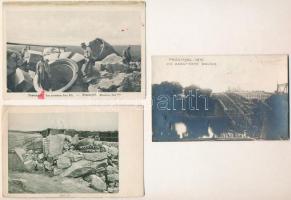 3 db RÉGI első világháborús katonai motívum képeslap / pre-1945 WWI military motive postcards: Przemysl