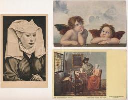 11 db RÉGI motívum képeslap: művész / 11 pre-1945 motive postcards: art