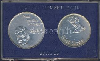 1973. 50Ft Ag + 100Ft Ag "Petőfi" T:BU Eredeti plombált MNB plasztiktokban!