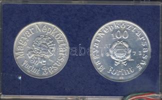 1973. 50Ft Ag + 100Ft Ag "Petőfi" T:BU Eredeti plombált MNB plasztiktokban!