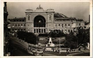 Budapest VII. Keleti pályaudvar, vasútállomás, villamosok, étterem