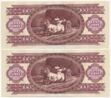 1992. 100Ft (2x) sorszámkövetők T:I-
Adamo F37