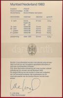 Hollandia 1983. 10c-2 1/2G (5xklf) + "'Srijks Munt" zseton díszkiadásban T:PP kis pat...