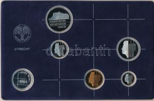 Hollandia 1984. 10c-2 1/2G (5xklf) + "'Srijks Munt" zseton díszkiadásban T:PP kis pat...