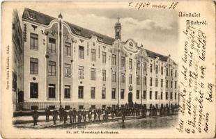1904 Zilah, Zalau; Református Wesselényi Kollégium. Seres Samu kiadása / boarding school (EK)