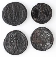 Római Birodalom 4db-os sisciai rézpénz tétel a Kr. u. III-IV századból T:2,2- patina Roman Empire 4p...