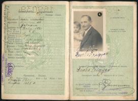 1931 Győr, Magyar Királyság által kiállított fényképes útlevél / Hungarian passport