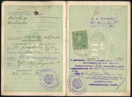 1931 Győr, Magyar Királyság által kiállított fényképes útlevél / Hungarian passport