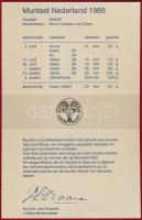 Hollandia 1989. 10c-5G (6xklf) + "Flevoland / 'Srijks Munt" zseton díszkiadásban T:PP...