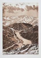 Kiss D- Mária (1936-): Gyilkos tó. Litográfia, papír, szélén apró szakadásokkal, 38x26,5 cm