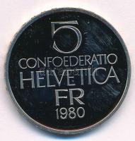 Svájc 1980. 5Fr Cu-Ni "Ferdinand Hodler" T:PP ujjlenyomat fo.
Switzerland 1980. 5 Francs ...