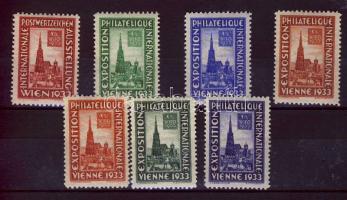 1933 Ausztria WIPA 7 klf levélzáró