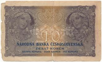 Cehszlovákia 1927. 10K T:III-,IV szakadások
Czechoslovakia 1927. 10 Korun C:VG,G tears 
Krause 20