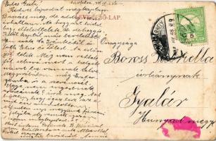 1911 Kézdivásárhely, Targu Secuiesc; Fő tér, piac, Szabó János üzlete. W.L. Bp. 6881 1910-13. / main...