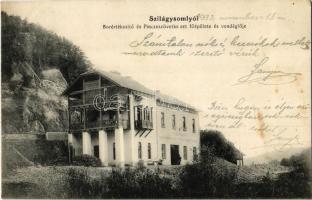 1912 Szilágysomlyó, Simleu Silvaniei; Borértékesítő és Pinceszövetkezet főépülete és vendéglője, étterem / main building and restaurant of the Wine sales and cellar cooperatives