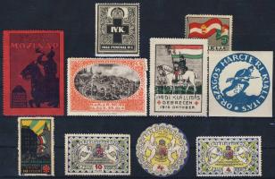 1914-1922 10db magyar I világháborús magyar levélzáró