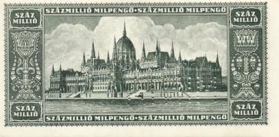 1946. 100.000.000MP "MINTA" lyukasztással T:I