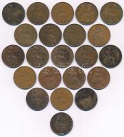 Nagy-Britannia 1900-1967. 1p Br (22xklf) T:vegyes Great Britain 1900-1967. 1 Penny Br (22xdiff) C:different