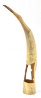 Jelzés nélkül: madár figura. Szaru. 50 cm