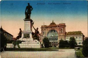 1917 Budapest VII. Keleti pályaudvar, Baross szobor  (EK)