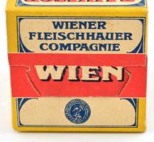 Salvator Delikatess Margarine-os papírdoboz, 3 db, egyen gyűrődéssel, kis sérüléssel, 7x7 cm