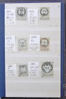 1854-1881 Illetékbélyeg összeállítás jobbakkal katalógus sorrendben, 10 lapos közepes berakóban (Mi ...