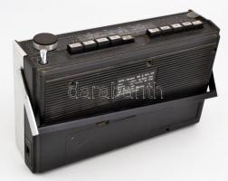 Hanseatic SL retró kazettás rádiómagnó, kipróbálatlan, az egyik oldalán a fémlap részben lejár, a fo...