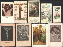 19 db szentkép, vegyes állapotban, közte litho
