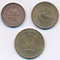 1946. 10f Cu-Zn + 1946. 20f Cu-Al + 1947. 2f Cu-Zn T:1-,2 ph