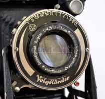 Voigtländer Bessa fényképezőgép Anastigmat Voigtar 1:4,5, F=11 cm objektívvel, 6x9 cm filmformátumho...