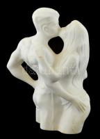 Jelzés nélkül: Csók. Biszkvit porcelán. 26 cm. Hibátlan