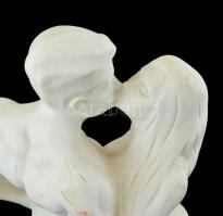 Jelzés nélkül: Csók. Biszkvit porcelán. 26 cm. Hibátlan