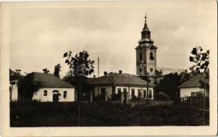 1959 Tiszakürt, templom. Képzőművészeti Alap Kiadóvállalat (ragasztónyom / gluemark)