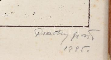 Platthy György (1908-2003): Ruhaszárítás. Szitanyomat, papír, számozott (6/100), jelzett, datált (19...