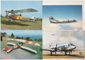 12 db MODERN motívum képeslap: repülők / 12 modern motive postcards: aircrafts