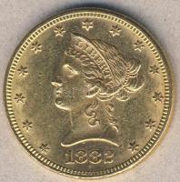USA 1882. 10$ Au "Liberty" 16,718g T:2 kis k.