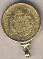 Franciaország 1861. 20Fr Au III.Napoleon 6,4516g T:2 keretben