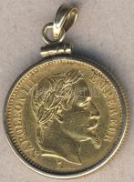 Franciaország 1861. 20Fr Au III.Napoleon 6,4516g T:2 keretben