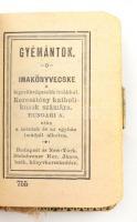 Gyémántok. Imakönyvecske keresztény katolikusok számára. Bp. és New York, Steinbrener. Kiadói bakeli...