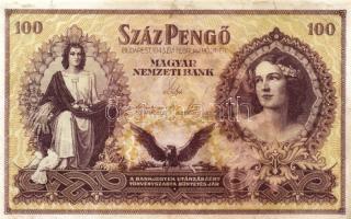 1943. 100P "Szálasi" T:I- foltos