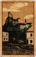 1919 Árvaváralja, Oravsky Podzámok; Árva vára, Steindl üzlete. Feitzinger Ede No. 247. / Oravsky hrad / castle, shop (EB)