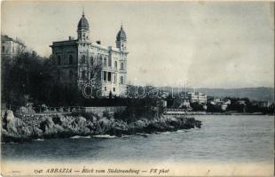 1906 Abbazia, Opatija; Blick vom Südstrandweg / villa