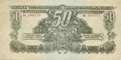 1944. 50P "V.H." (2x) egymásutáni sorszámmal T:I,I- pici saroktörés