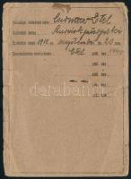 1941-1943 Ózdi Vas és Acélgyár fényképes igazolványa, szakadt