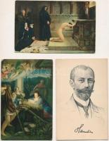 9 db RÉGI Stengel művész képeslap / 9 pre-1945 Stengel art postcards