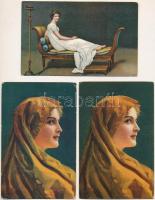 9 db RÉGI Stengel művész képeslap / 9 pre-1945 Stengel art postcards