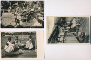 16 db RÉGI motívum képeslap és fotó: népviselet, folklór/ 16 pre-1945 motive postcards and photos: folklore