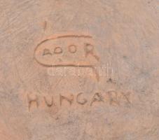 Gádor István (1891-1984): Dísztál. Mázas kerámia, jelzett, d:29 cm