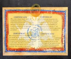 Jelzés nélkül: Sárkányölő Szent György. 20. sz. ikon másolat. Tojástempera, fa 19x24 cm