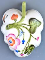 Herendi gyümölcs mintás kínáló. Kézzel festett, jelzett, hibátlan 11x8 cm